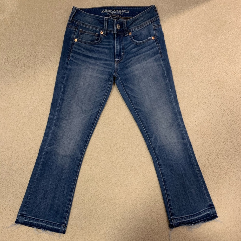 american eagle kick crop jeans